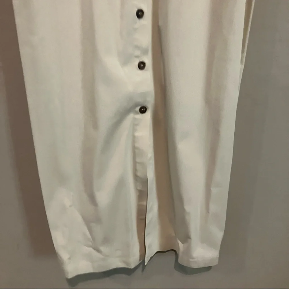 Vintage 90s Robbie Bee Cream Khaki Sleeveless Maxi Dress Women's Size 16 - Picture 6 of 7